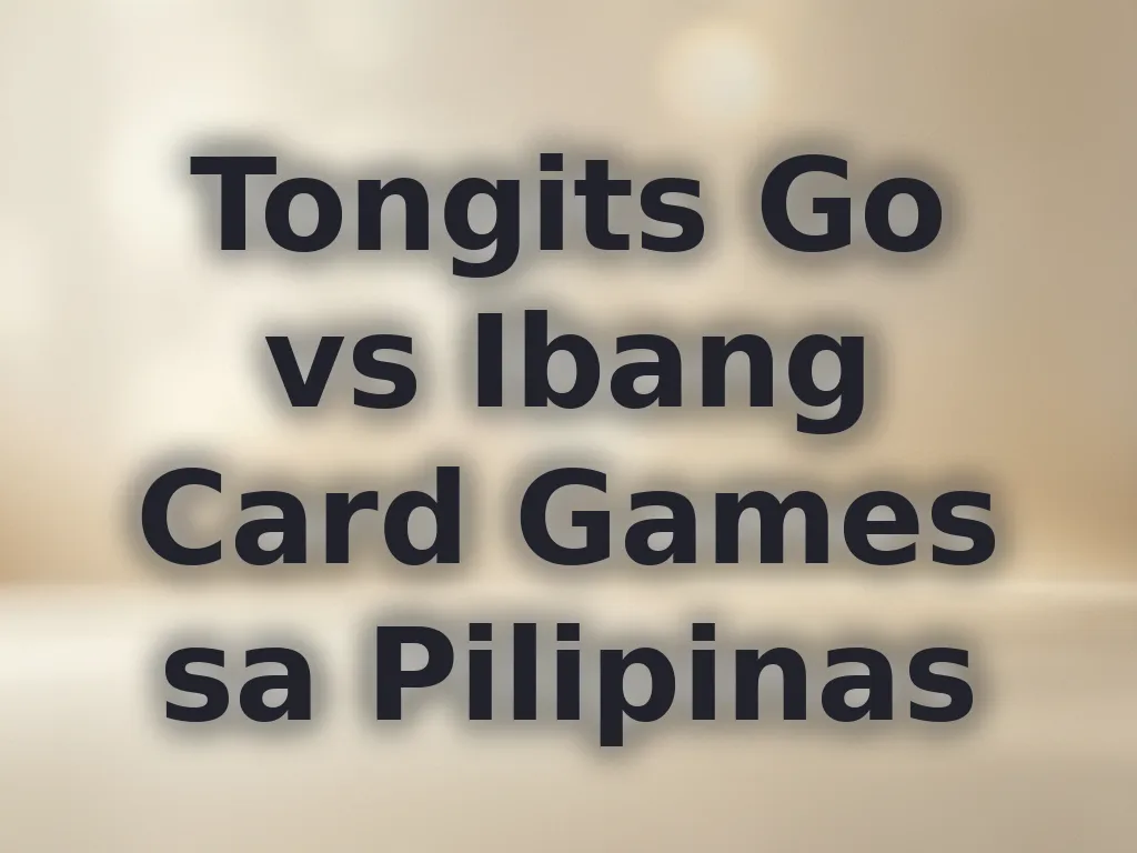 Tongits Go vs Ibang Card Games sa Pilipinas